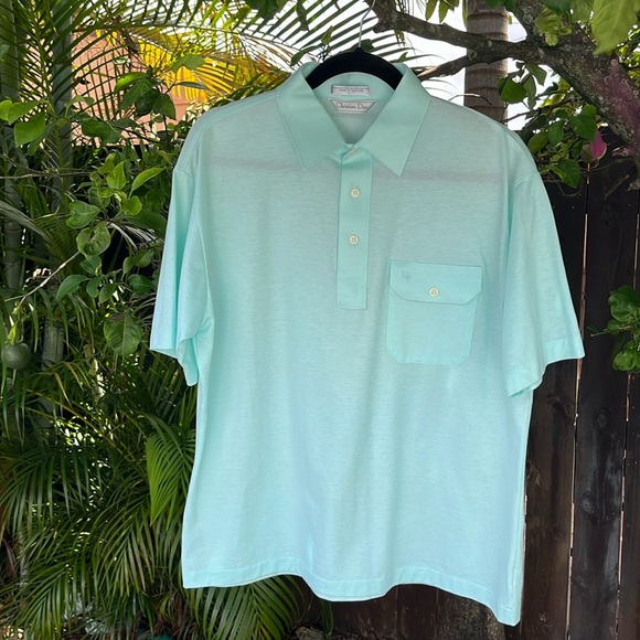 Dior Other - CHRISTIAN DIOR Mint Green Mens Polo Shirt size large